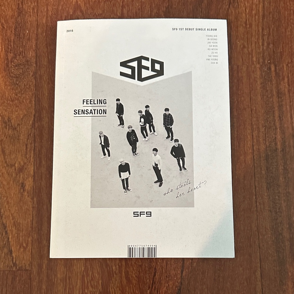 SF9 Feeling Sensation K-Pop Album + photo card